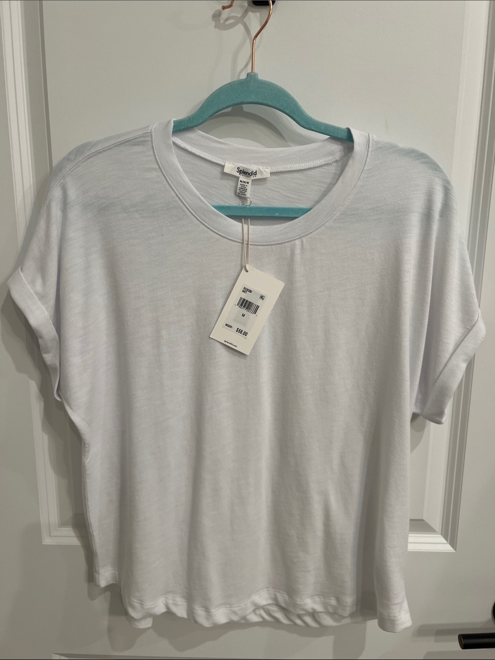 Splendid Women's White Soft Crewneck Tee Size M NWT’s